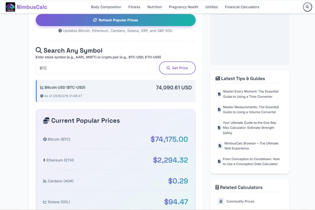 Track Markets in Real Time: Your Guide to the Live Crypto & S&P 500 Prices Tool